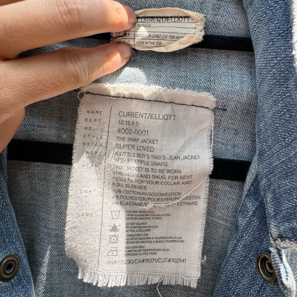 Current/Elliott Snap Jacket Size S - image 2